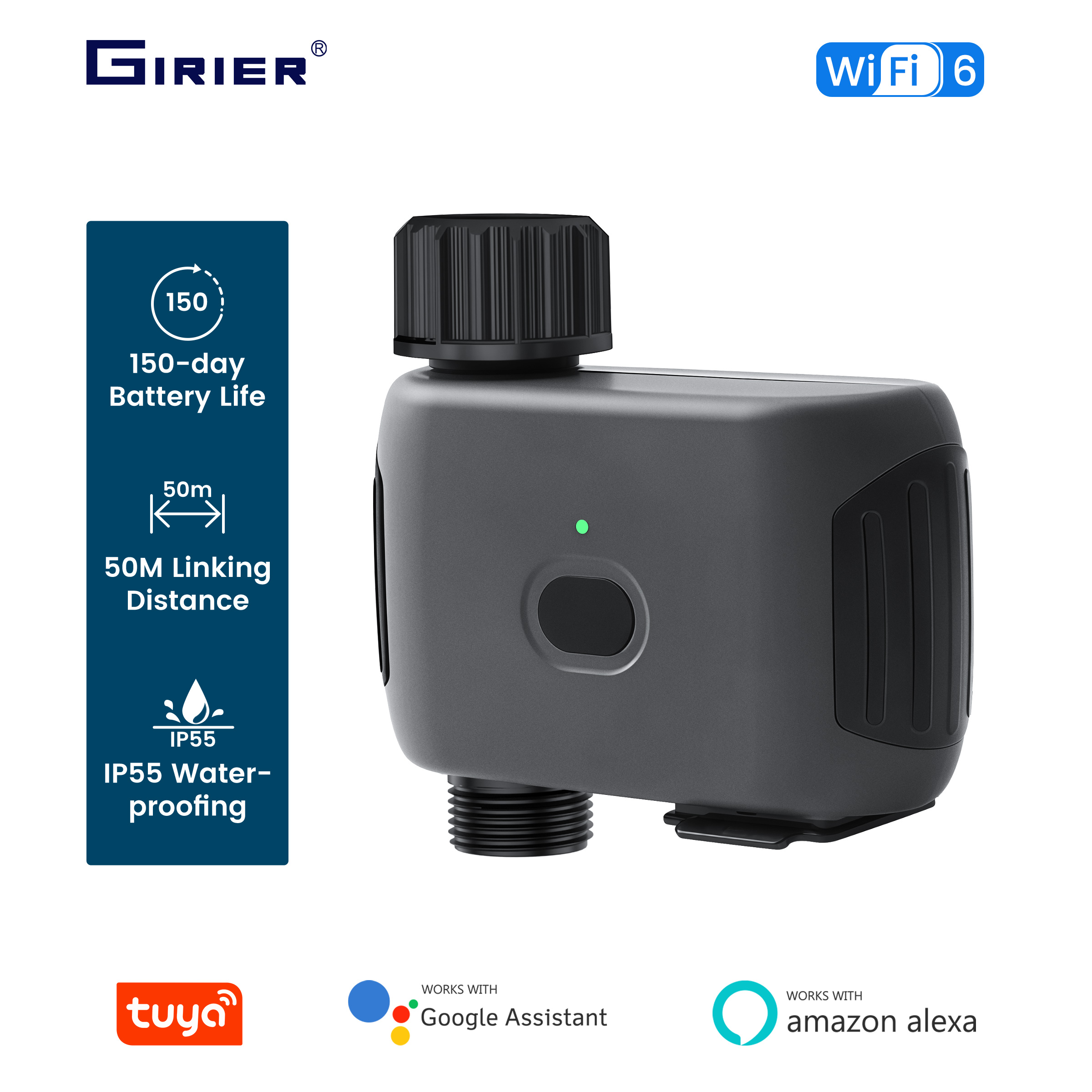 Smart Garden Hub - GIRIER Tuya Smart Water Timer WiFi