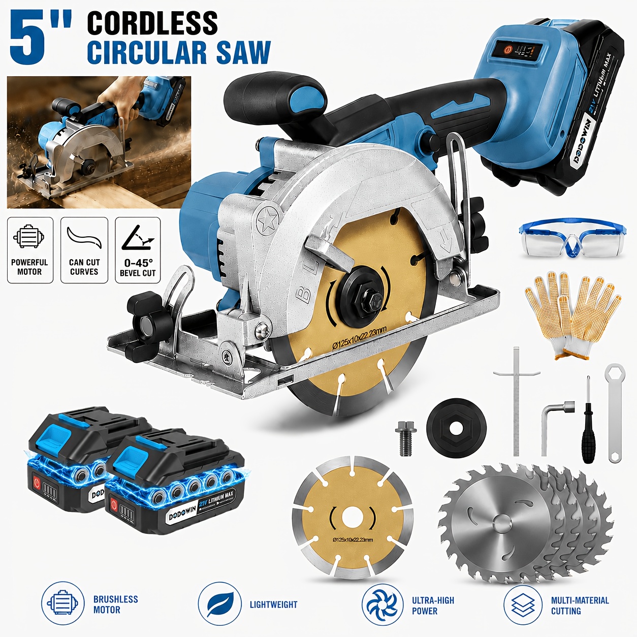 Smart Garden Is - Brushless Circular Saw Kit - 21V