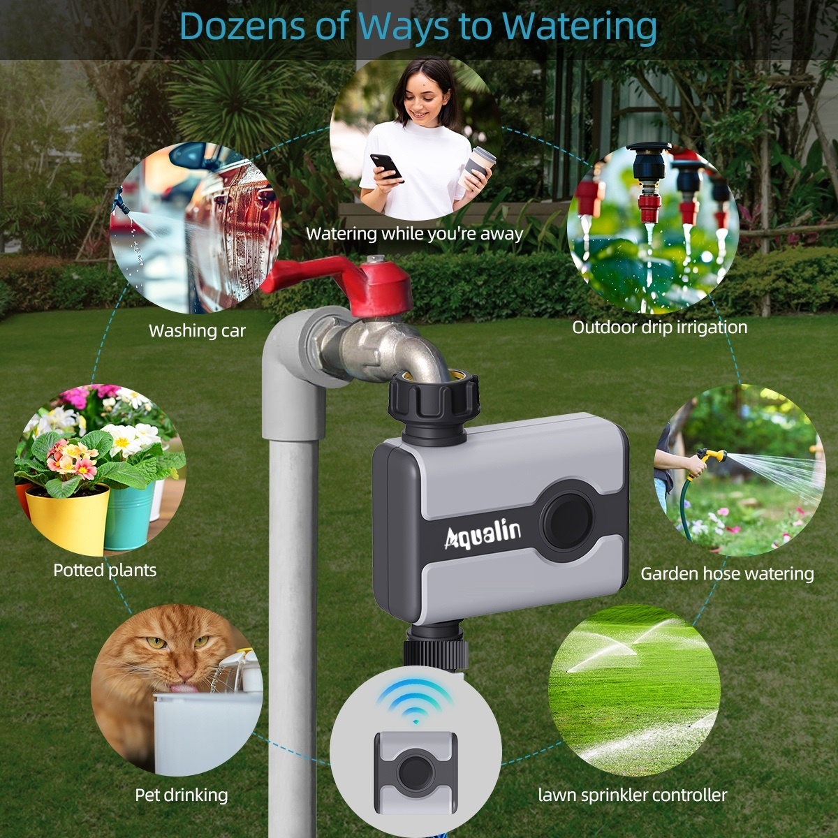 Aqualin WiFi Water Timer Tuya  – Smart Garden Irrigation System recenzja i cena