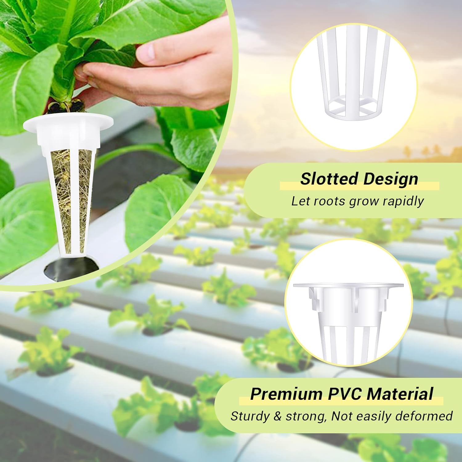 50PCS Hydroponic Grow Baskets  – Aerogarden Seed Pod recenzja i cena