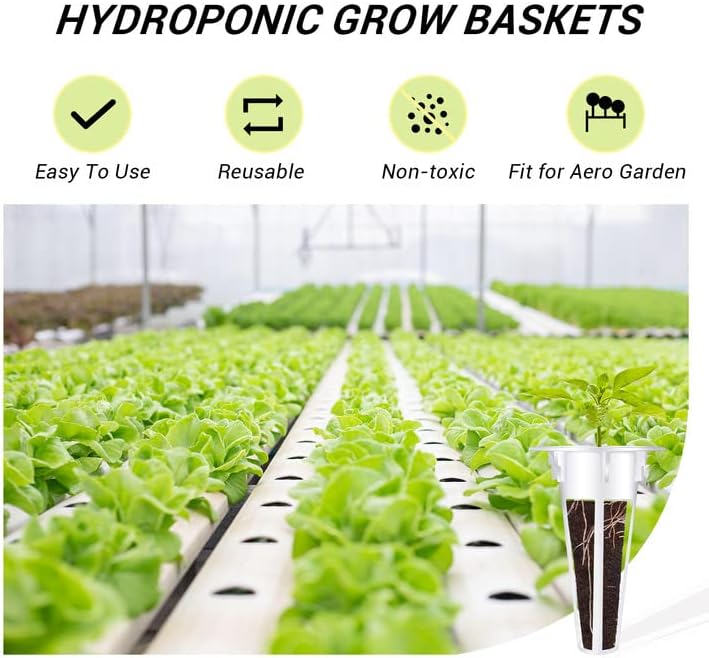 50PCS Hydroponic Grow Baskets  – Aerogarden Seed Pod recenzja i cena