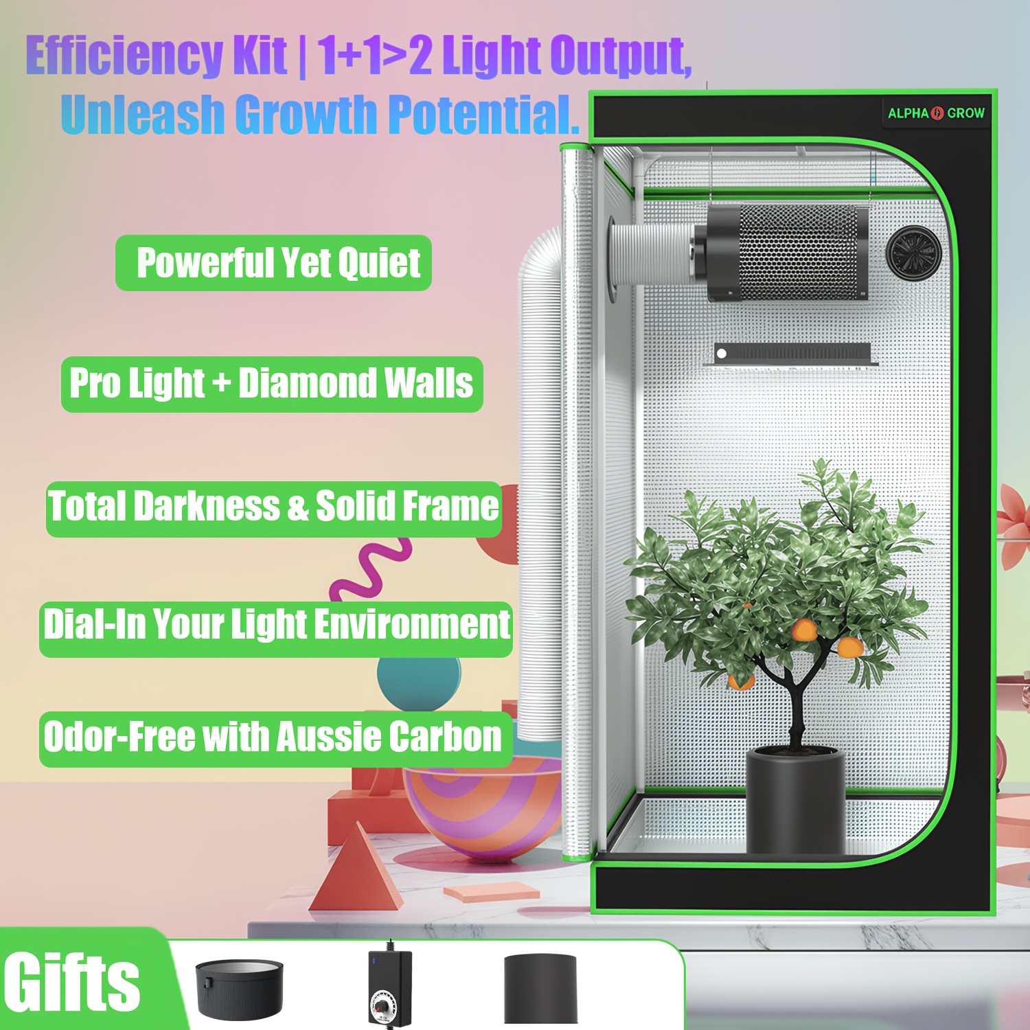 ALPHAGROW Complete Indoor Grow – Grow Tent Complete Kit recenzja i cena