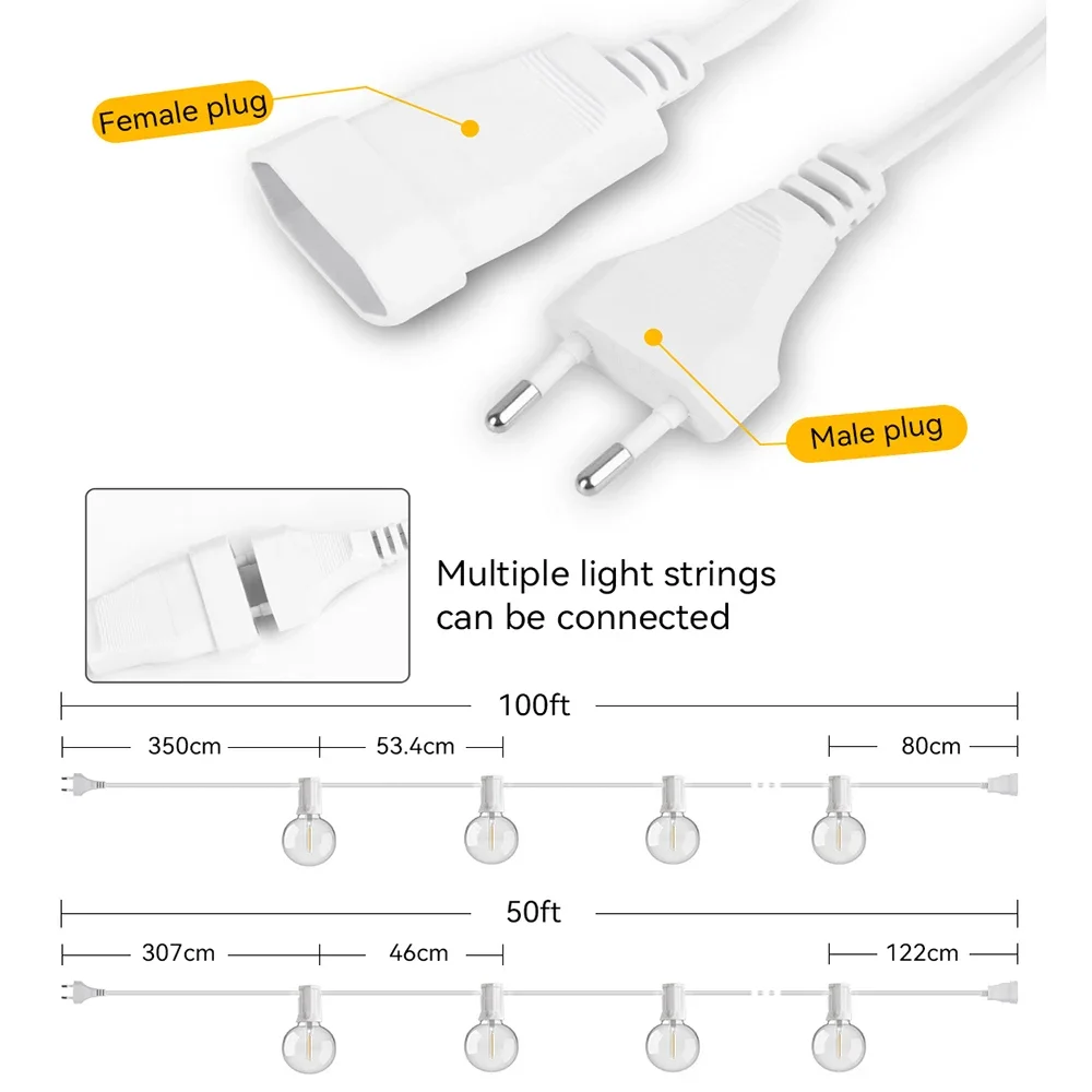30M 15M Fairy String Light G40 – Smart Garden Hub recenzja i cena