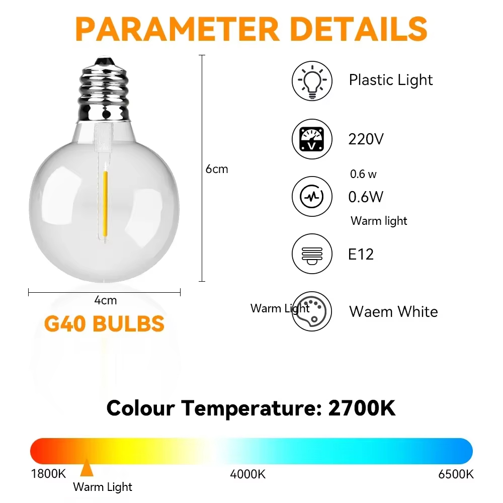 30M 15M Fairy String Light G40 – Smart Garden Hub recenzja i cena